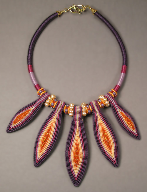 Purple Pods Necklace