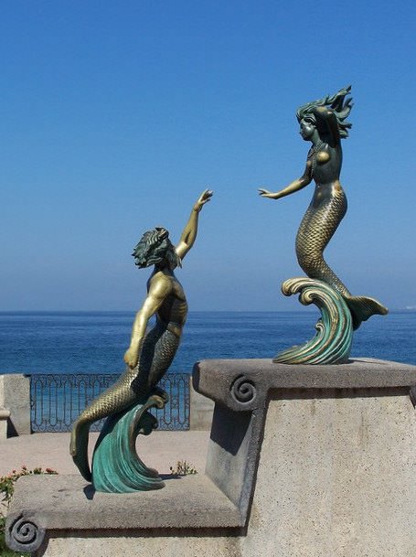 Triton and Nereida on the Malecón of Puerto Vallarta, 1990