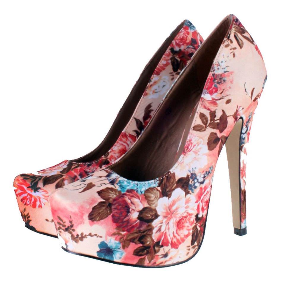 various colors floral heels 2