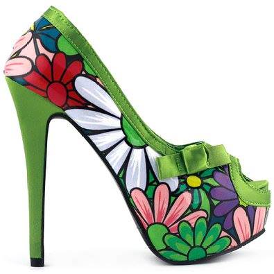 various colors floral heels 3