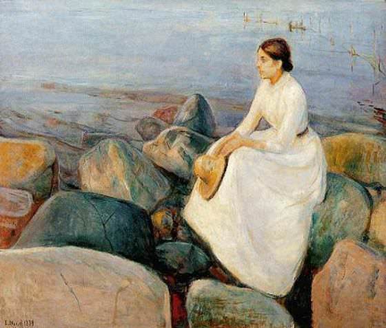 Summer Nights (Inger of shore), Edvard Munch