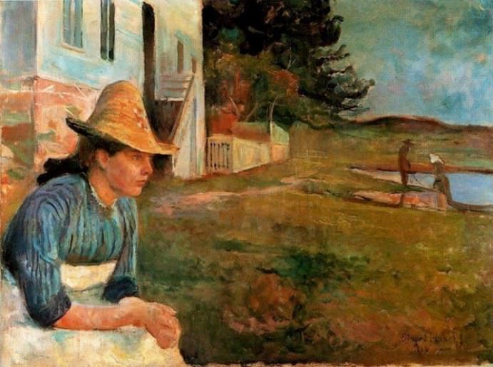 Sunset, Laura, the sister of artist Edvard Munch