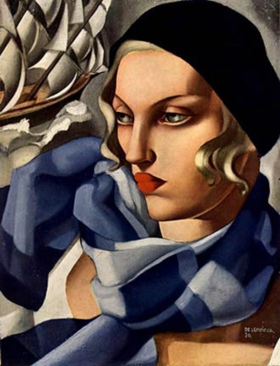 The blue scarf, 1930