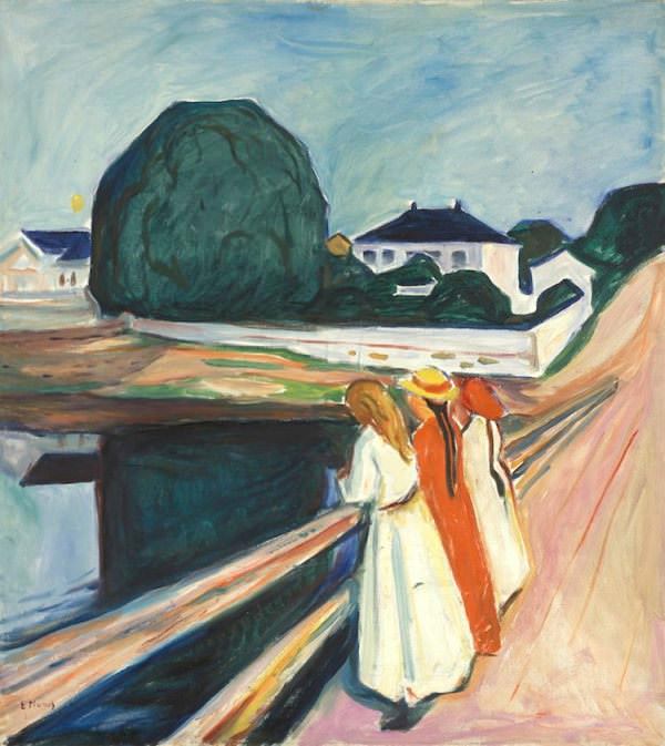 The girls on the bridge, Edvard Munch