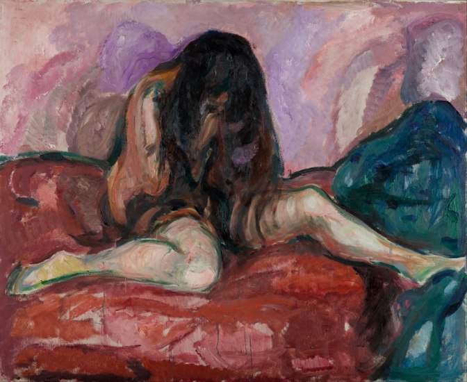 Weeping nude, Edvard Munch