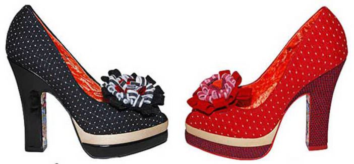 Irregular Choice Polka dot shoes