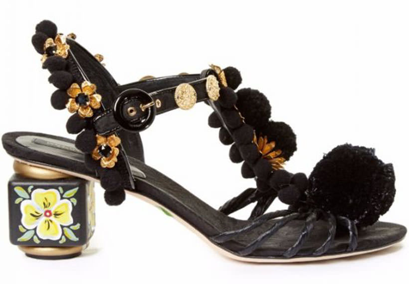 18 Dolce and Gabbana Pom Pom sandals