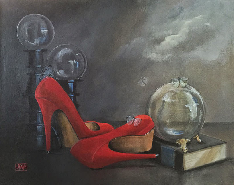 Dreamer Red Shoe series by Jacqui Faye, 2015