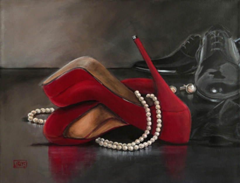Some Enchanted Evening Red Shoe series by Jacqui Faye
